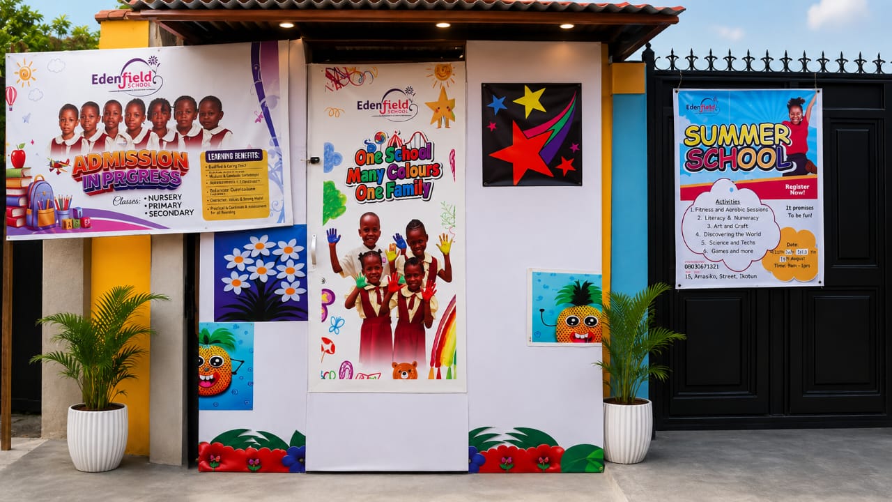 Edenfield Schools campus entrance in Ikotun